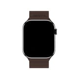 Apple Watch (42/44/SE/45/46/49mm) Holdit Silicone Magnet Armband - Chocolate / Black