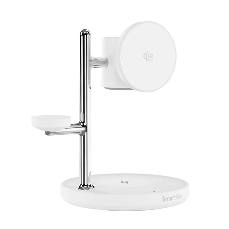 Smartline 3-in-1 Trådlös Laddare 25W - Qi2 Kompatibel - Vit