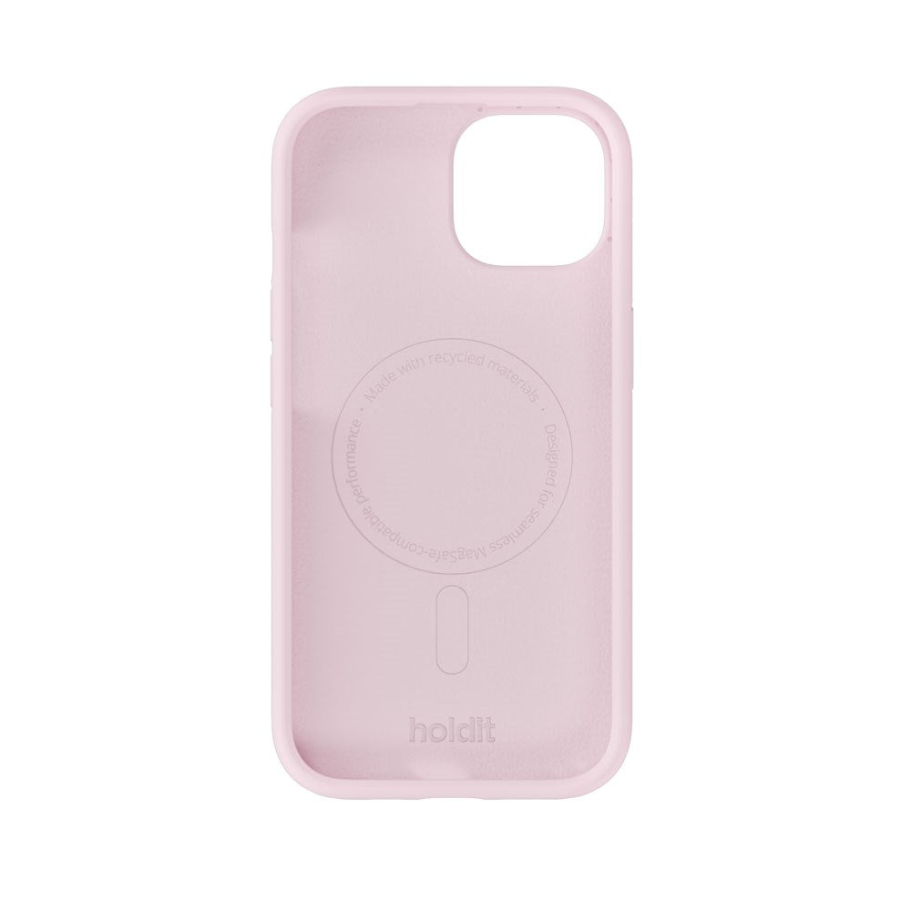 iPhone 15 / 14 / 13 Holdit Soft Touch MagSafe Silikon Skal - Pale Pink