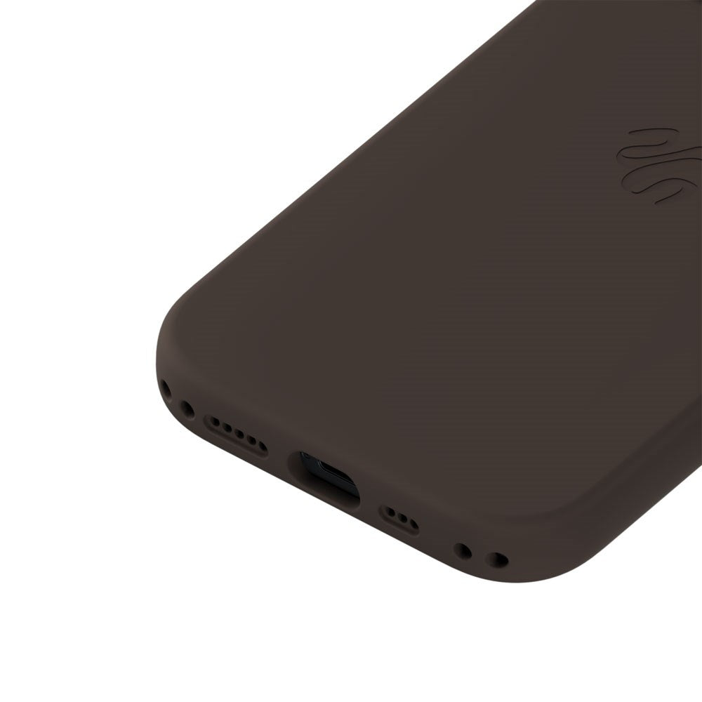 iPhone 15 / 14 / 13 Holdit Soft Touch MagSafe Silikon Skal - Chocolate