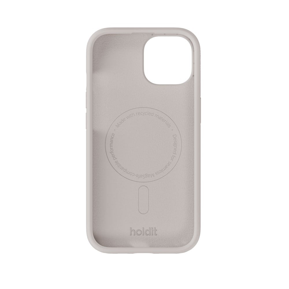 iPhone 15 / 14 / 13 Holdit Soft Touch MagSafe Silikon Skal - Wool Gray