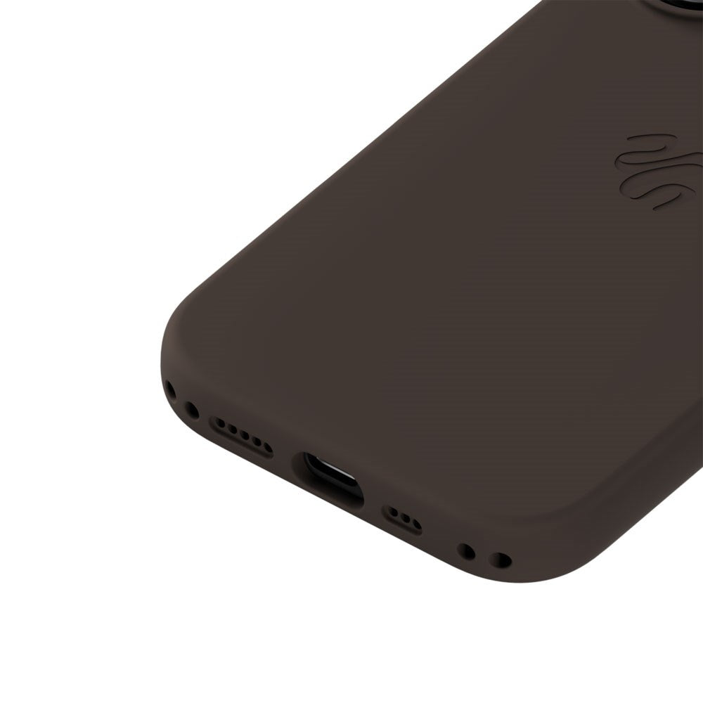 iPhone 16 Holdit Soft Touch MagSafe Silikon Skal - Chocolate