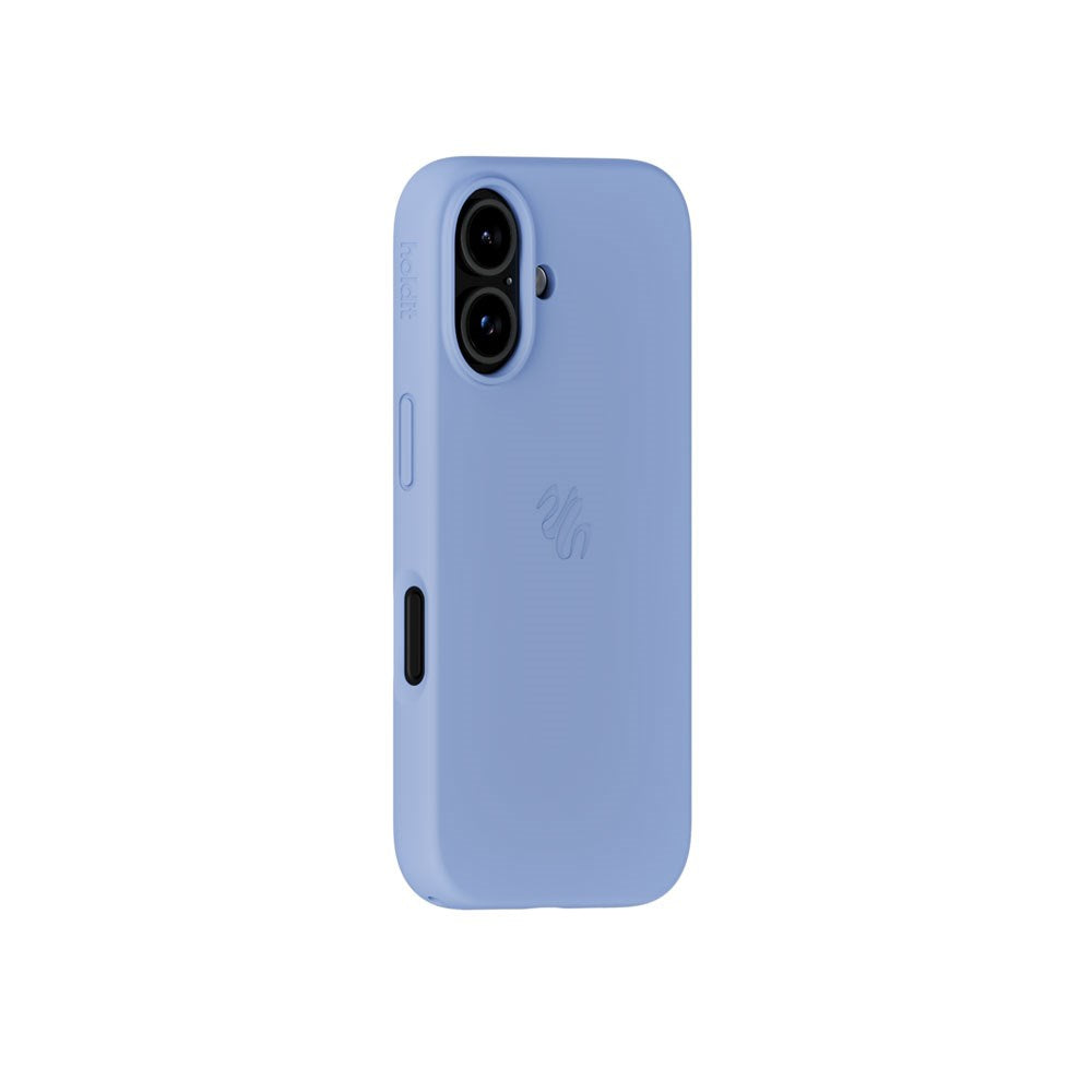 iPhone 16 Holdit Soft Touch MagSafe Silikon Skal - Soft Cobalt