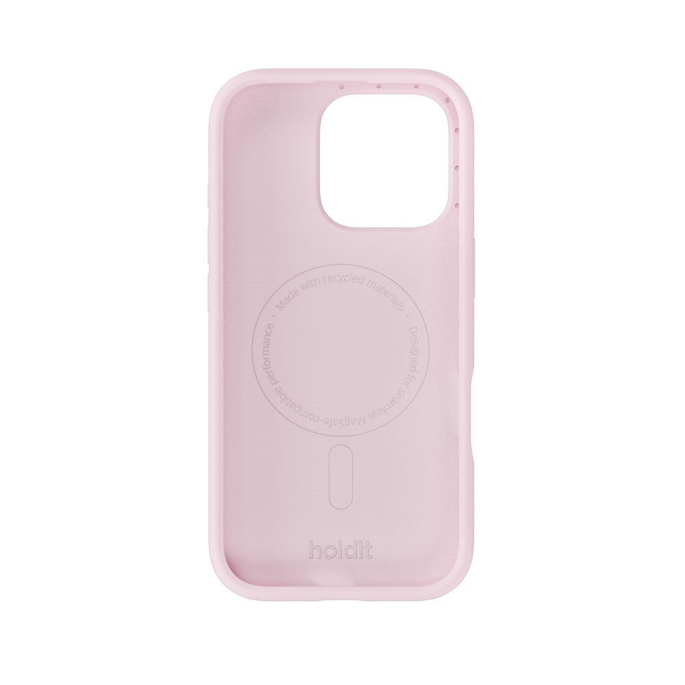 iPhone 16 Pro Holdit Soft Touch MagSafe Silikon Skal - Pale Pink
