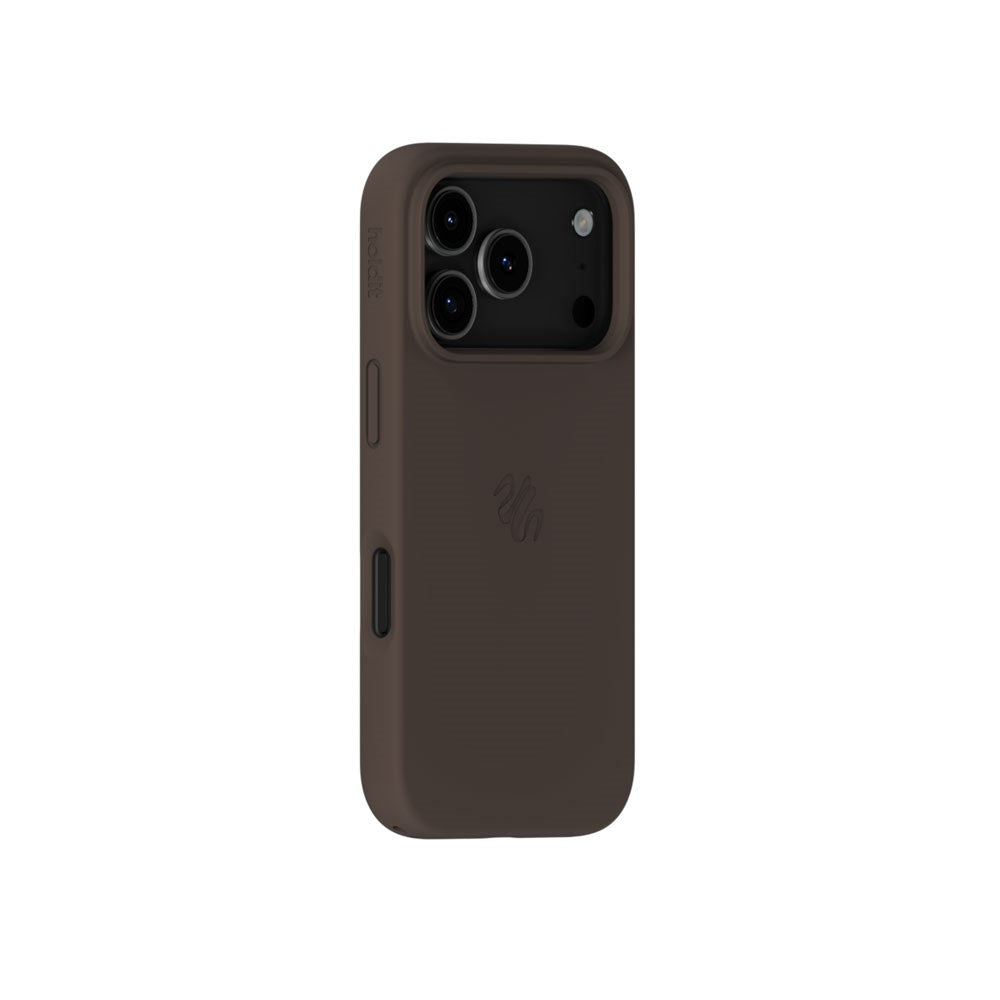 iPhone 17 Pro Holdit Soft Touch MagSafe Silikon Skal - Chocolate
