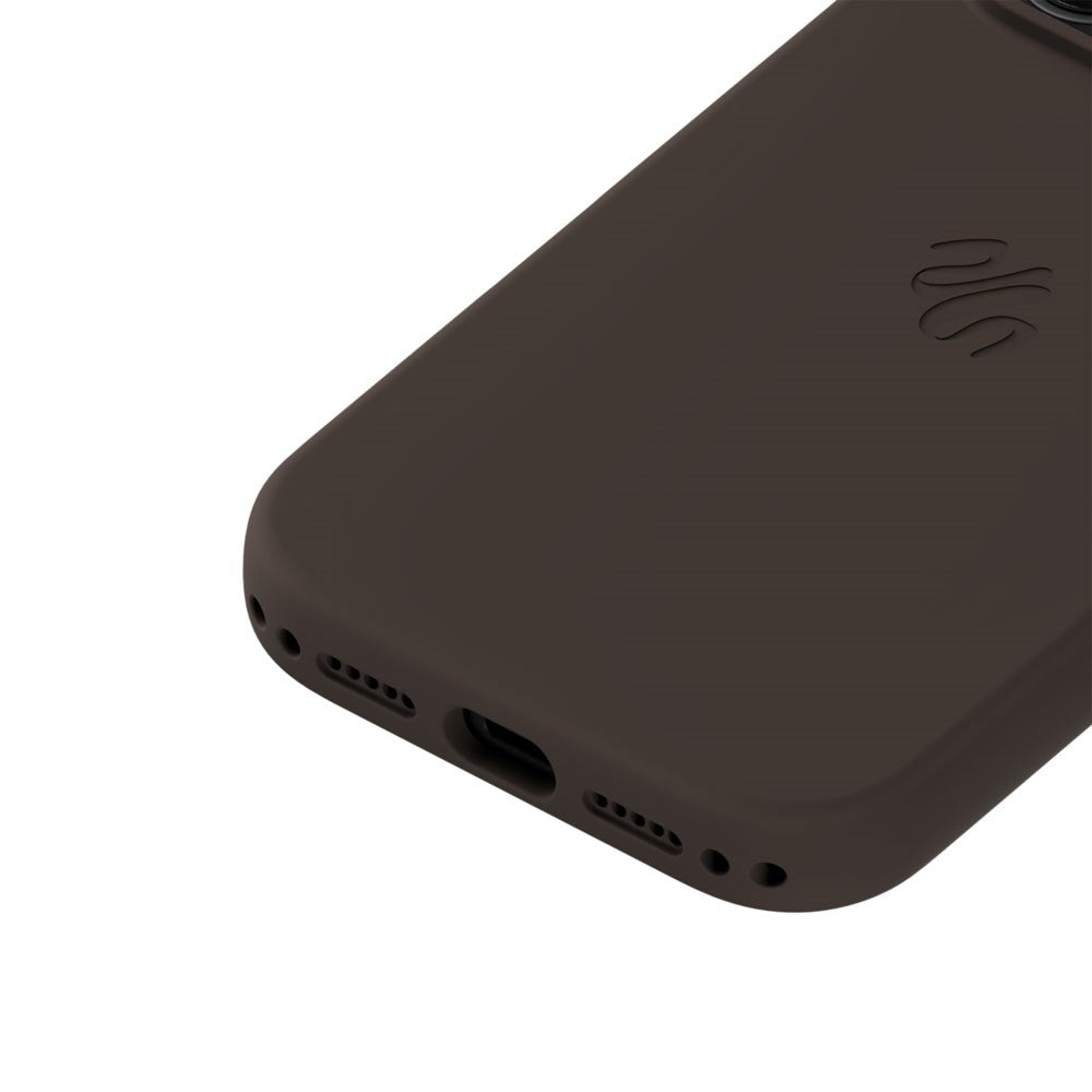 iPhone 17 Pro Holdit Soft Touch MagSafe Silikon Skal - Chocolate