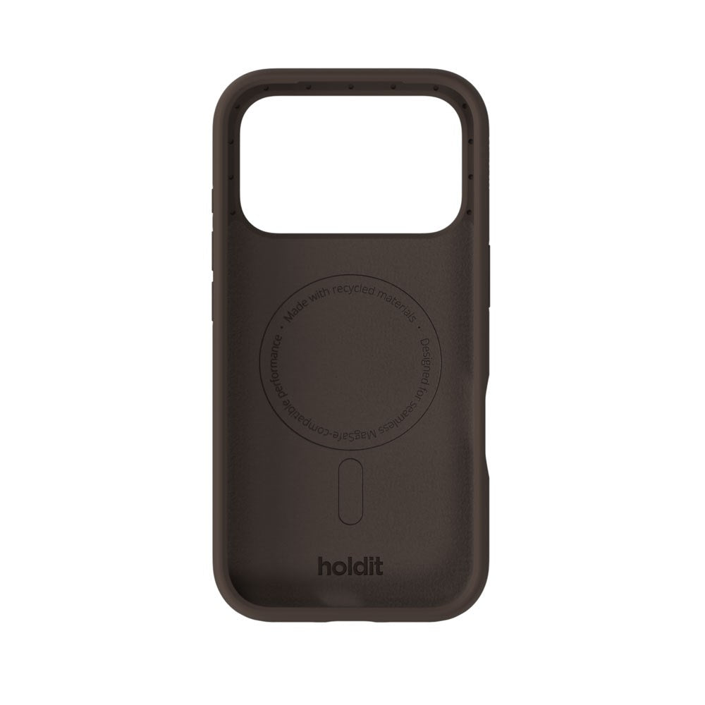 iPhone 17 Pro Holdit Soft Touch MagSafe Silikon Skal - Chocolate