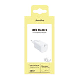 Smartline 140W Väggladdare m. 1x USB-C - Vit