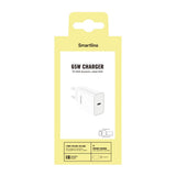 Smartline 65W Väggladdare m. 1x USB-C - Vit