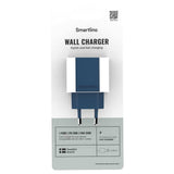 Smartline 20W Väggladdare m. 1 x USB-C – Mörkblå