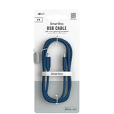 Smartline (3A/27W) USB-C till Lightning Braidy Kabel 2m - Mörkblå