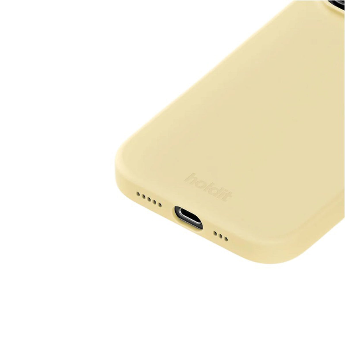 iPhone 16 Pro Holdit Soft Touch Silikon Skal - Butter Yellow