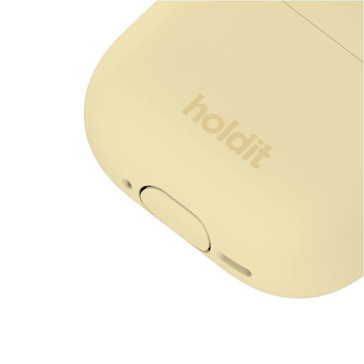 Apple AirPods (5. & 4. Gen.) Holdit Silicone Case m. Karabinhake - Butter Yellow