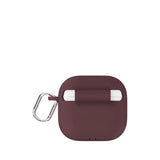 Apple AirPods (5. & 4. Gen.) Holdit Silicone Case m. Karabinhake - Bordeaux