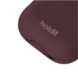 Apple AirPods (5. & 4. Gen.) Holdit Silicone Case m. Karabinhake - Bordeaux