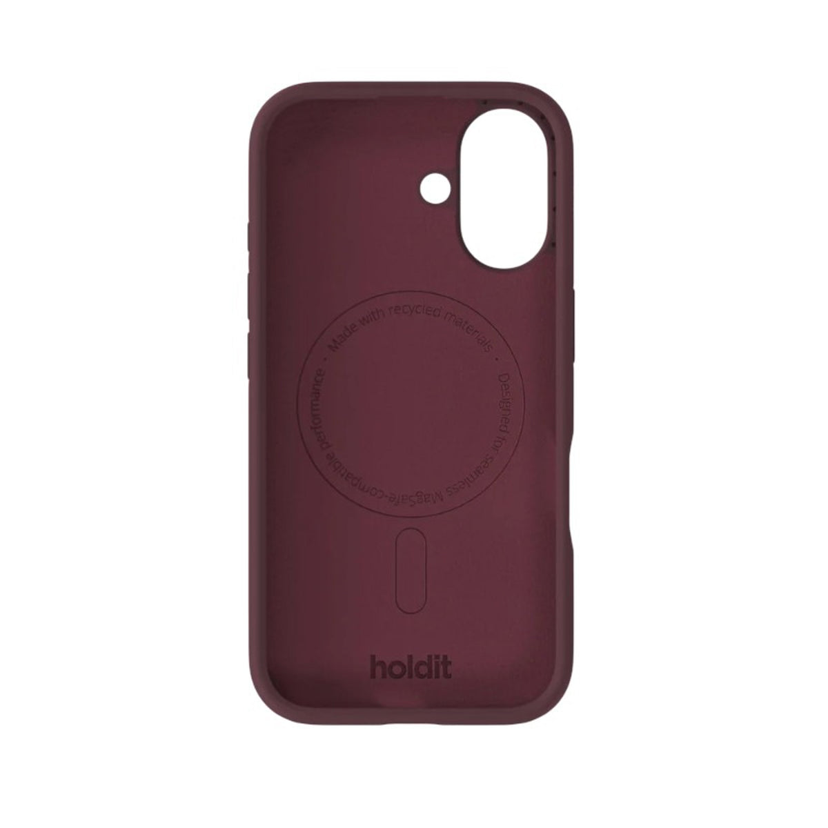 iPhone 16 Holdit Soft Touch MagSafe Silikon Skal - Bordeaux