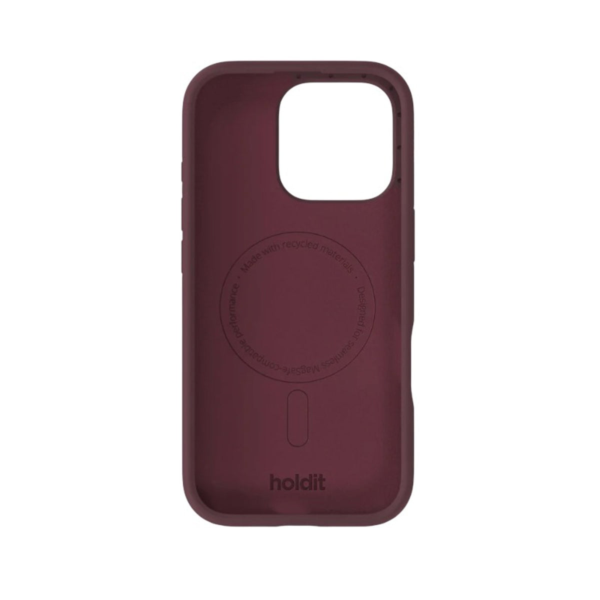 iPhone 16 Pro Holdit Soft Touch MagSafe Silikon Skal - Bordeaux
