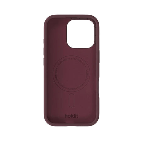 iPhone 16 Pro Holdit Soft Touch MagSafe Silikon Skal - Bordeaux