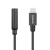 BOYA BY-K3 Ljudadapter - Lightning till 3.5mm Minijack - Svart