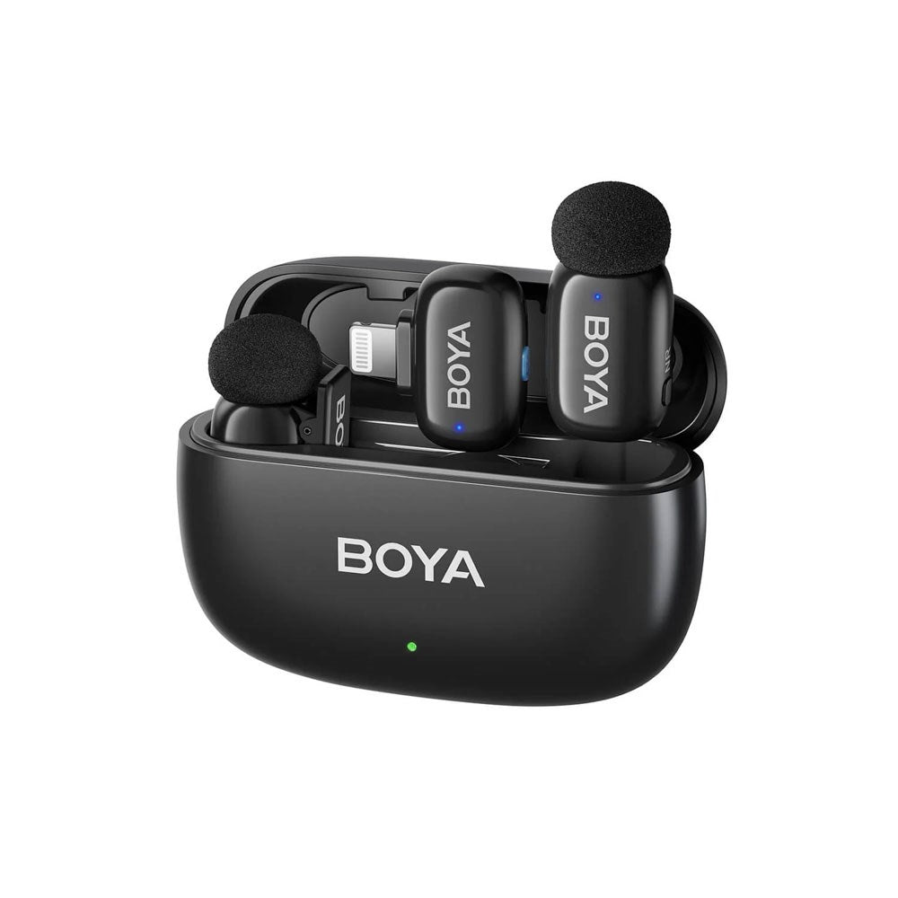 BOYA 15 Mini Trådlös Mikrofon m. Lightning - Svart