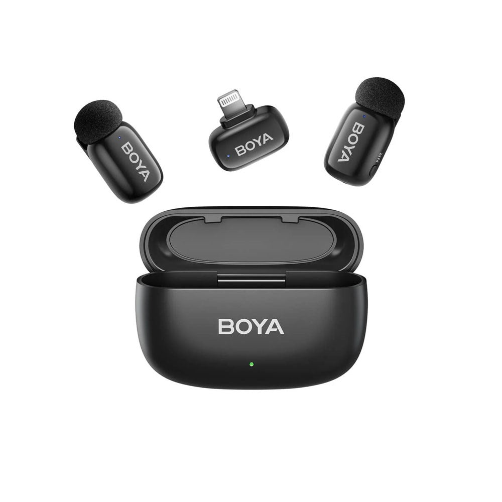 BOYA 15 Mini Trådlös Mikrofon m. Lightning - Svart