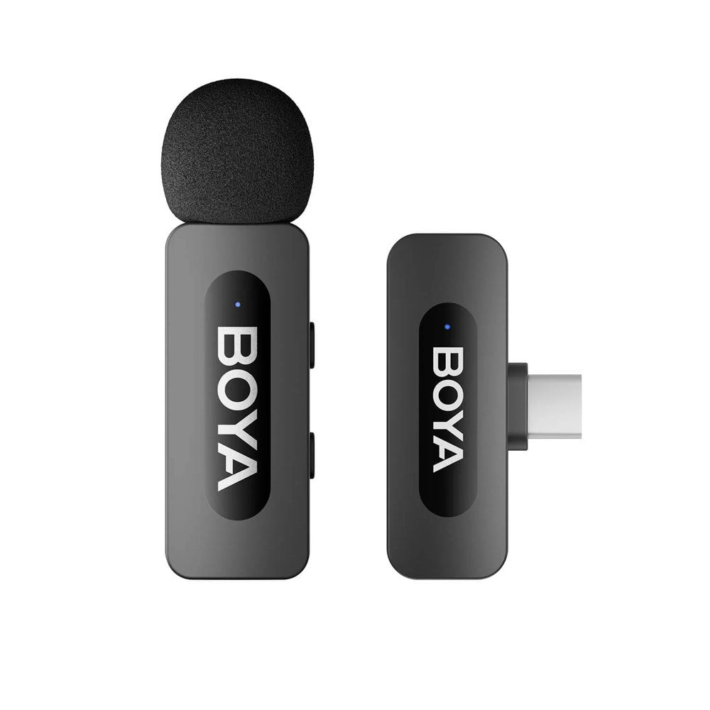 BOYA BY-V10 Trådlös Mikrofon m. USB-C - Svart