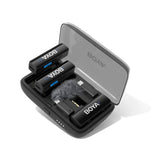 BOYA BOYALINK Trådlöst Mikrofon Set m. Lightning / USB-C / 3.5mm Minijack - Svart