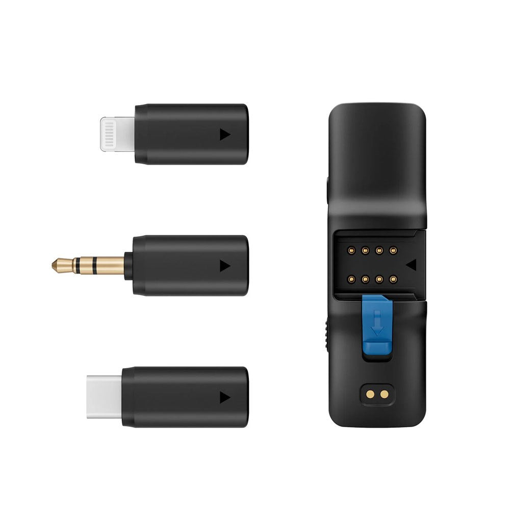 BOYA BOYALINK Trådlöst Mikrofon Set m. Lightning / USB-C / 3.5mm Minijack - Svart