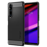 Sony Xperia 1 V Spigen robust rustningsfodral - Mat Svart