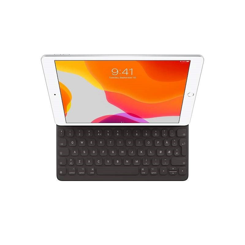 iPad 10.2" (2021/2020/2019) / Air (2019) / Pro 10.5" Apple Fodral med Tangentbord - Norskt Tangentbord - Svart