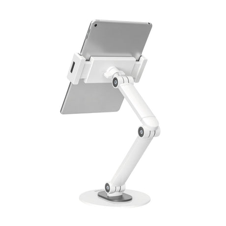 Deltaco Universal Surfplatta / Mobilhållare för Bord - Mått: 4,7 - 12,9" - Vit