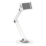 Deltaco Universal Surfplatta / Mobilhållare för Bord - Mått: 4,7 - 12,9" - Vit