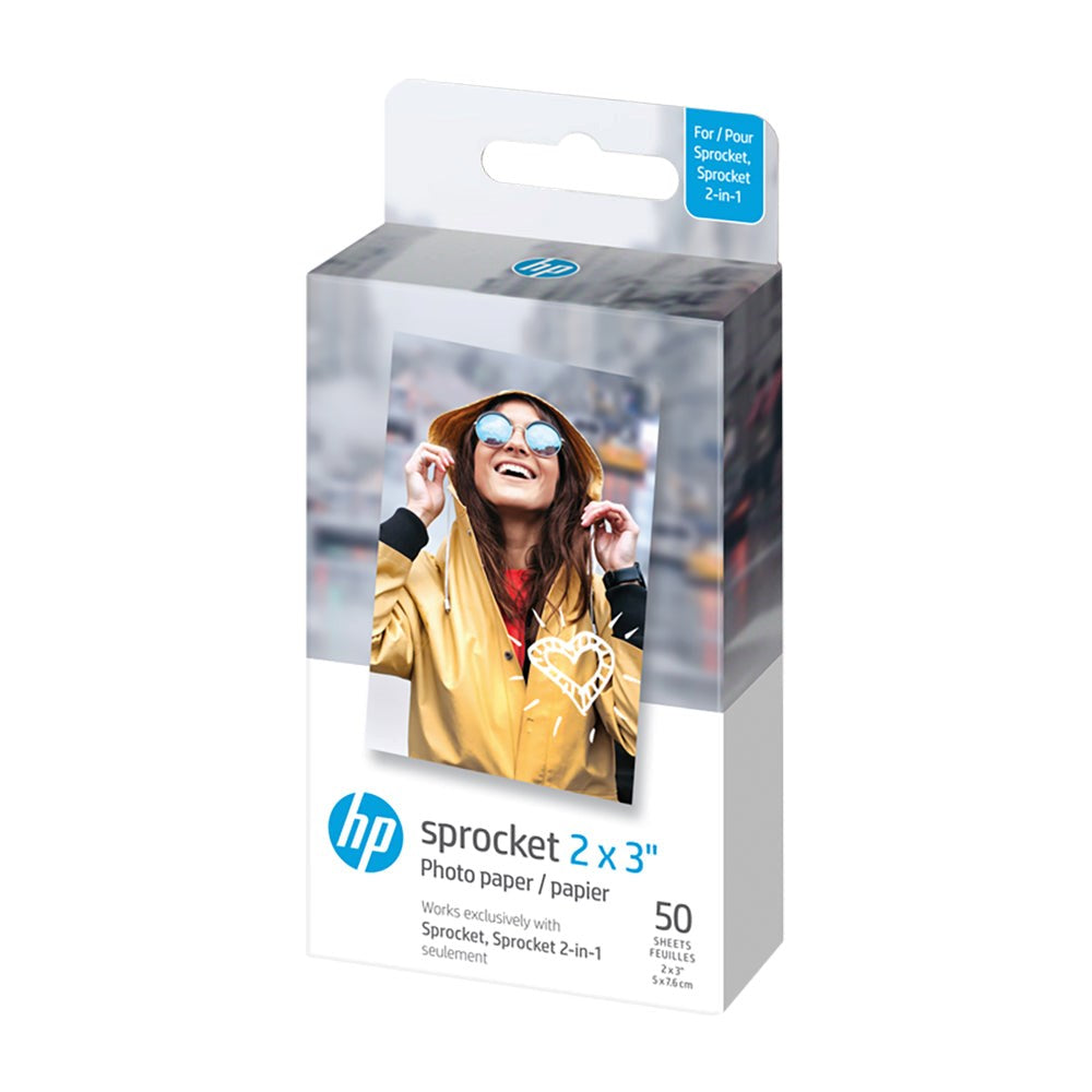 HP Sprocket / Spocket 2-in-1 Fotopapper 5 x 7,6 cm - 50 Pack