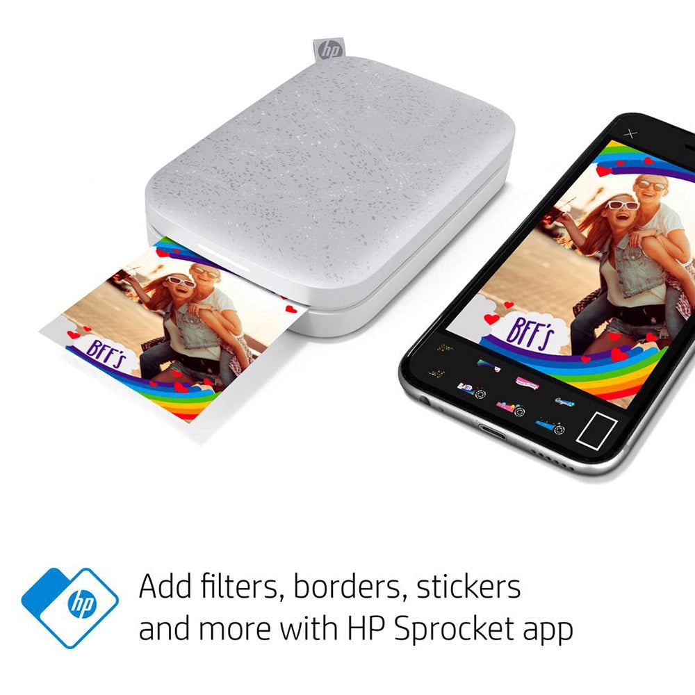 HP Sprocket Mobil Fotoskrivare 5 x 7,6 cm m. Fotopapper