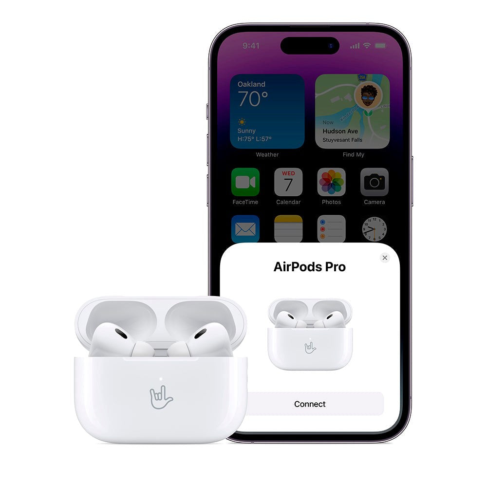 Apple AirPods Pro 2nd Gen (2022) - MTJV3DN/A - med Trådlöst Laddningsfodral och USB-C Kabel