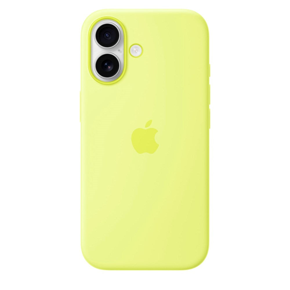 Original Apple iPhone 17 Silicone Case - MagSafe Kompatibel - Neon Yellow (MGEV4ZM/A)