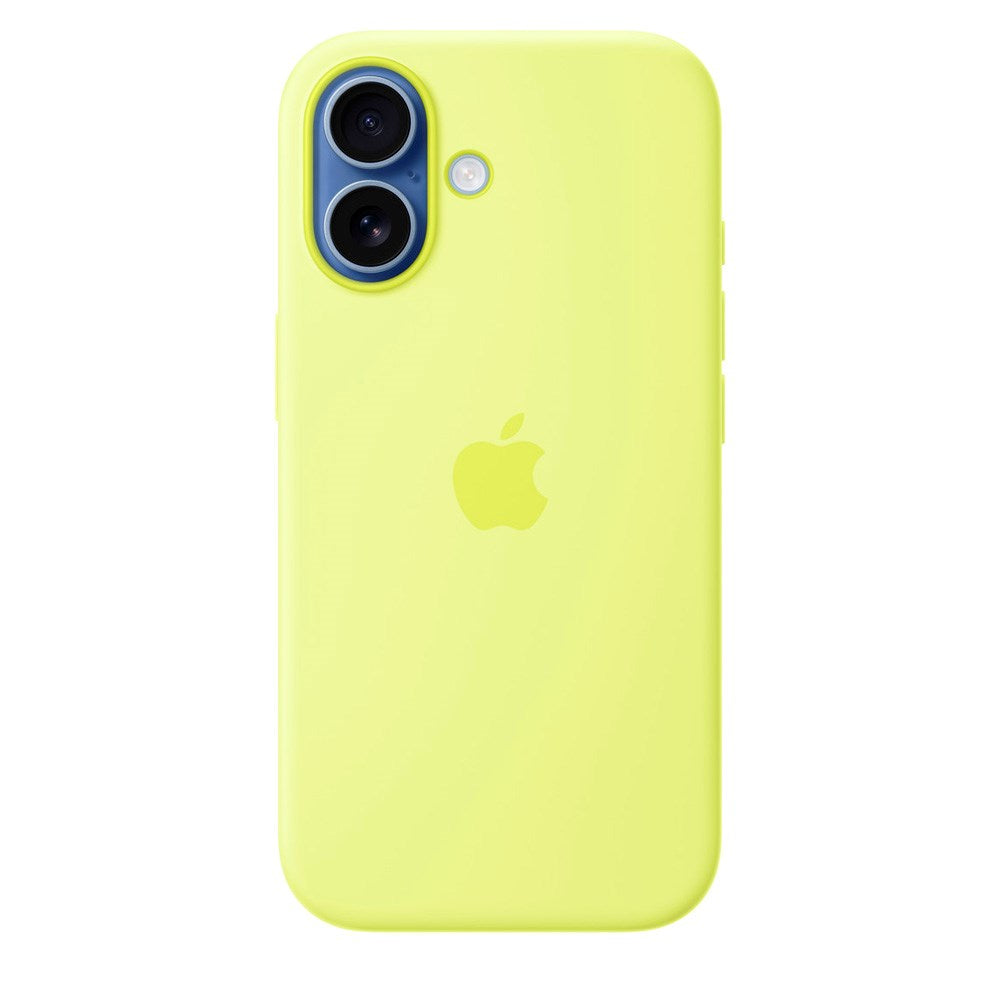 Original Apple iPhone 17 Silicone Case - MagSafe Kompatibel - Neon Yellow (MGEV4ZM/A)