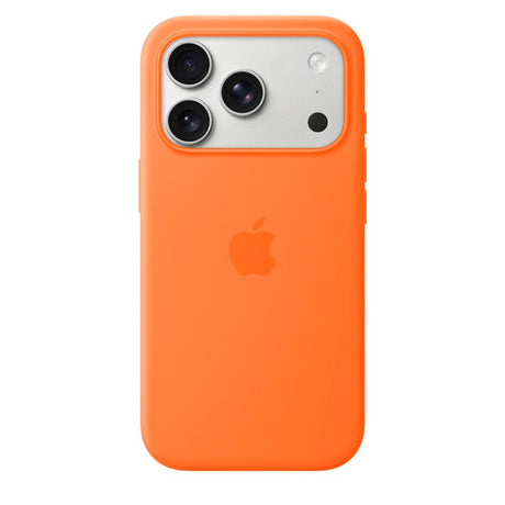 Original Apple iPhone 17 Pro Silicone Case - MagSafe Kompatibel - Orange (MGFE4ZM/A)