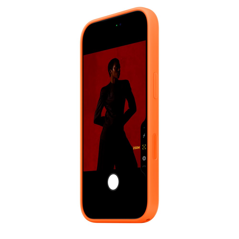 Original Apple iPhone 17 Pro Silicone Case - MagSafe Kompatibel - Orange (MGFE4ZM/A)