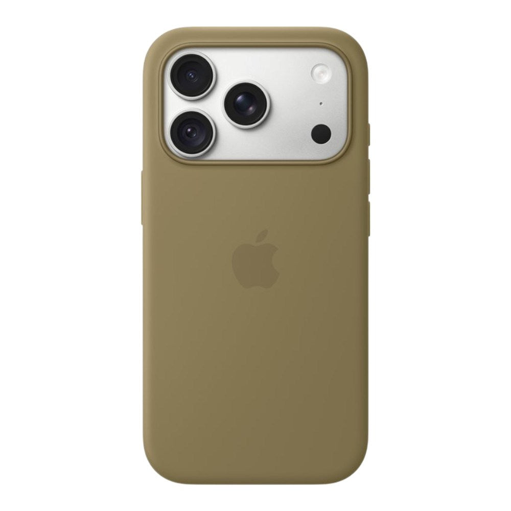 Original Apple iPhone 18 Pro Silicone Case - MagSafe Kompatibel - Olive (MK8V4ZM/A)
