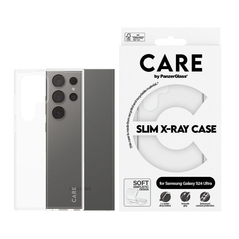 CARE by PanzerGlass Samsung Galaxy S24 Ultra FASHION X-Ray Soft Basic Skal - Genomskinlig