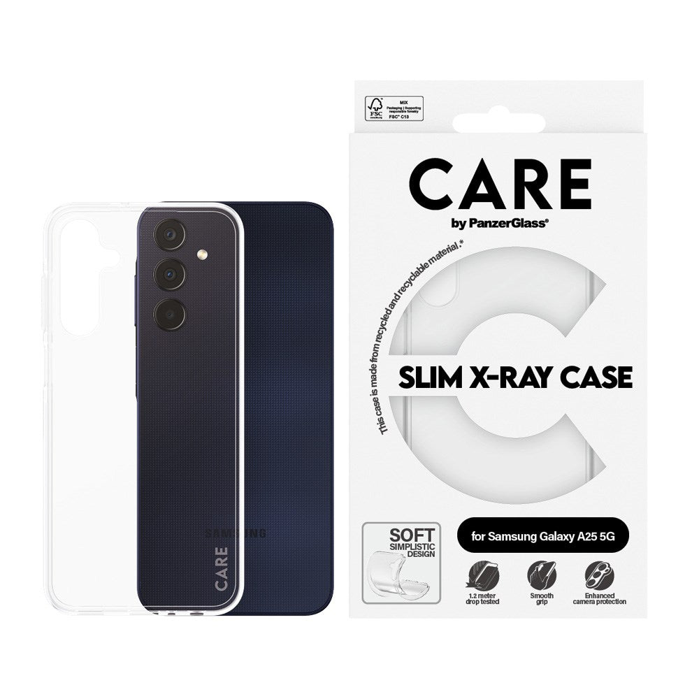 CARE by PanzerGlass Samsung Galaxy A25 (5G) FASHION X-Ray Soft Basic Skal - Genomskinlig