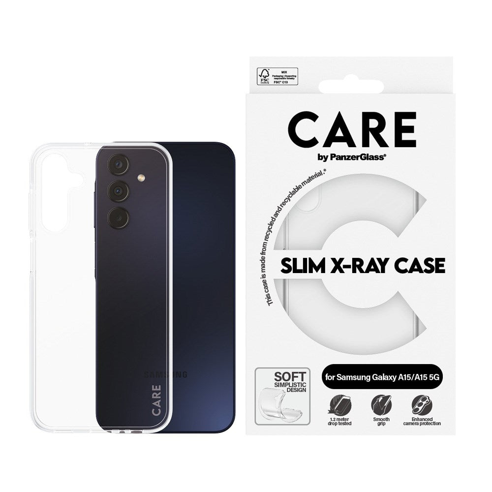 CARE by PanzerGlass Samsung Galaxy A15 / A15 (5G) FASHION X-Ray Soft Basic Skal - Genomskinlig