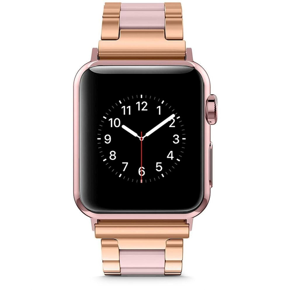 Apple Watch (38/40/SE/41/42mm) Tech-Protect Rem Rostfrit Stål - Guld