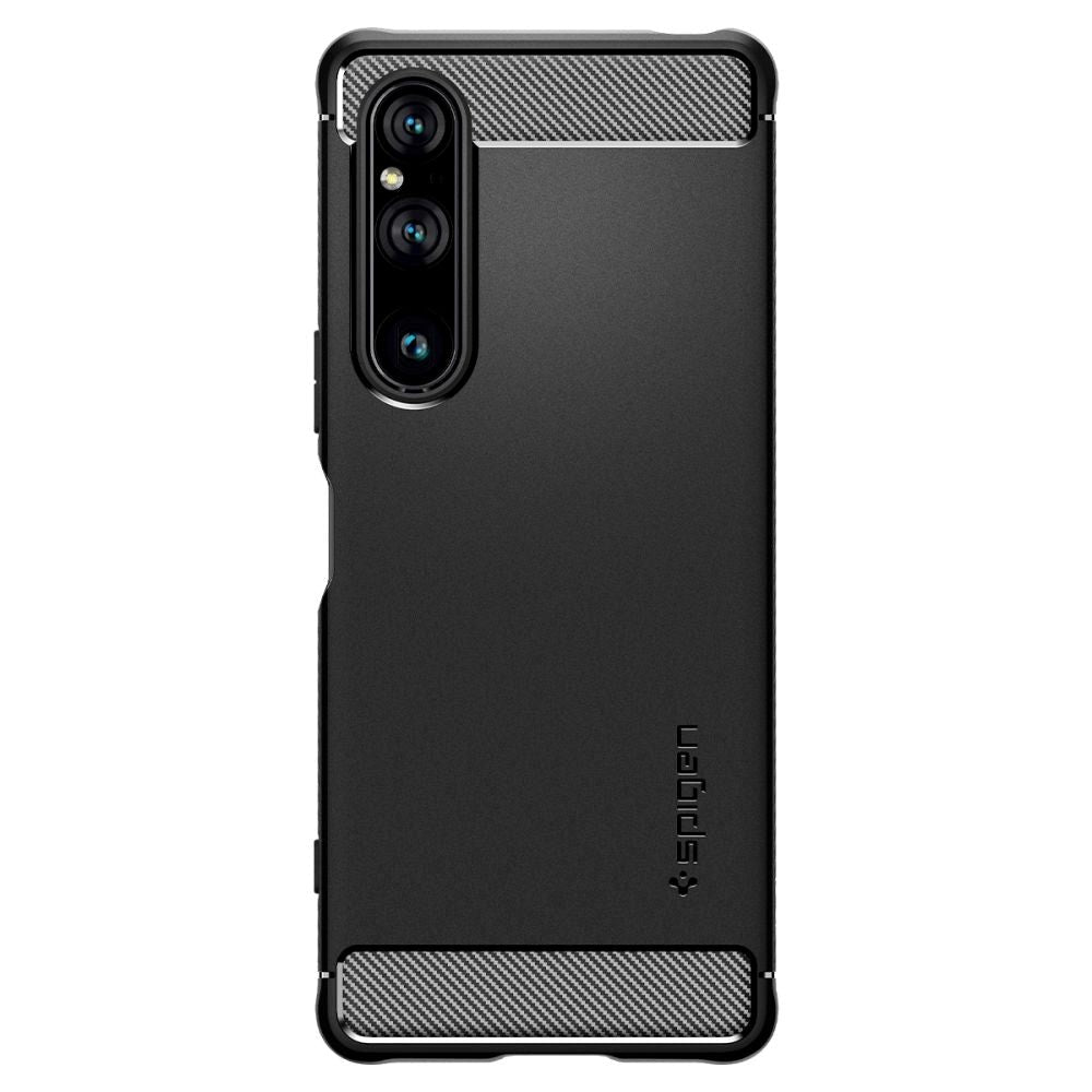 Sony Xperia 1 V Spigen robust rustningsfodral - Mat Svart