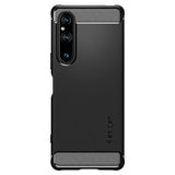 Sony Xperia 1 V Spigen robust rustningsfodral - Mat Svart