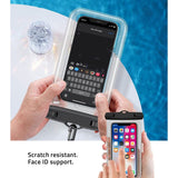 Tech-Protect Universal Waterproof Case Pouch - Svart / Transparent (Max. Telefon: 163 x 90 x 10 mm)