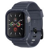 Apple Watch (44/SE/45mm) Spigen Rugged Armor Pro Skal - Charcoal Grey