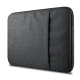 Tech-Protect Tyg Laptop Sleeve 15-16" med extra ficka (36 x 27 cm) - Mörkgrå