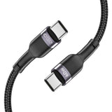 Tech-Protect Ultraboost USB-C till USB-C-kabel PD60W/3A 2m - Svart